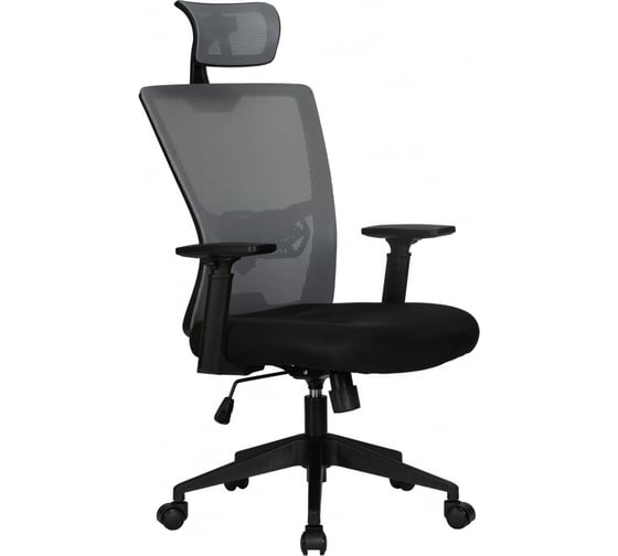 Офисное кресло для персонала DOBRIN NIXON цвет черный, серая сетка LMR-121B_B-P_MSH-black-grey