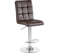Стул барный DOBRIN KRUGER (цвет сиденья коричневый, цвет основания хром) LM-5009_CH-M_EL-brown