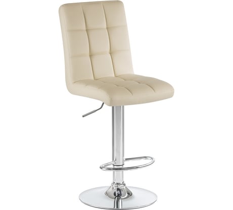 Стул барный DOBRIN KRUGER (цвет сиденья кремовый, цвет основания хром) LM-5009_CH-M_EL-cream