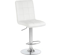 Стул барный DOBRIN KRUGER (цвет сиденья белый, цвет основания хром) LM-5009_CH-M_EL-white