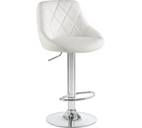 Стул барный DOBRIN LOGAN (цвет сиденья белый, цвет основания хром) LM-5007_CH-M_EL-white