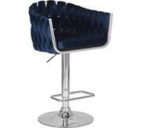 Стул барный DOBRIN MARCEL (цвет сиденья синий (MJ9-117), цвет основания хромированная сталь) LM-9692_CH-M_V-MJ9-117