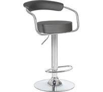Стул барный DOBRIN MARTA (цвет сиденья серый, цвет основания хром) LM-5013_CH-M_EL-188-55