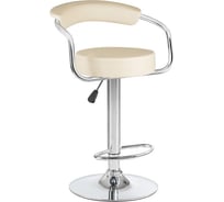 Стул барный DOBRIN MARTA (цвет сиденья кремовый, цвет основания хром) LM-5013_CH-M_EL-cream