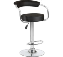 Стул барный DOBRIN MARTA (цвет сиденья черный, цвет основания хром) LM-5013_CH-M_EL-black