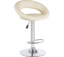 Стул барный DOBRIN MIRA (цвет сиденья кремовый, цвет основания хром) LM-5001_CH-M_EL-cream
