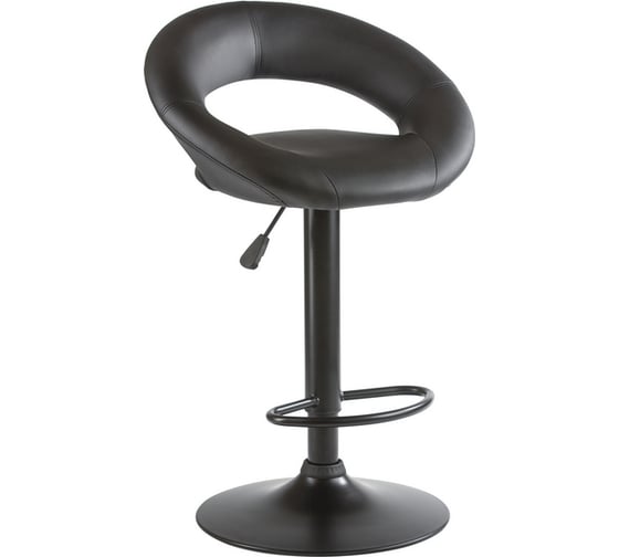Стул барный DOBRIN MIRA BLACK (цвет сиденья черный, цвет основания черный)  LM-5001_B-M_EL-black 1
