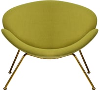 Кресло дизайнерское DOBRIN EMILY цвет сиденья светло-зеленый AF3, цвет основания золото LMO-72_G-M_C-AF3