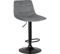 Стул барный DOBRIN TAILOR BLACK (цвет сиденья серый велюр (MJ9-75), цвет основания черный) LM-5017_B-M_C-MJ9-75
