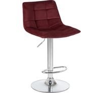 Стул барный DOBRIN TAILOR (цвет сиденья винный (MJ9-35), цвет основания хром) LM-5017_CH-M_V-MJ9-35
