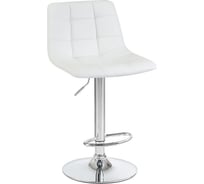 Стул барный DOBRIN TAILOR (цвет сиденья белый, цвет основания хром) LM-5017_CH-M_EL-white