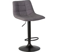 Стул барный DOBRIN TAILOR BLACK (цвет сиденья серая ткань (188-55), цвет основания черный) LM-5017_B-M_C-188-55