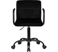 Офисное кресло для персонала DOBRIN TERRY BLACK цвет сиденья черный велюр MJ9-101, цвет основания черный LM-9400_B-M_V-MJ9-101