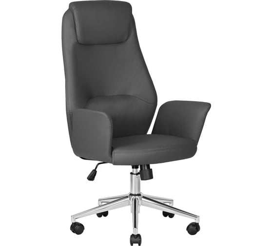 Офисное кресло для руководителей DOBRIN COLTON цвет серый LMR-126B_CH-M_EL-grey