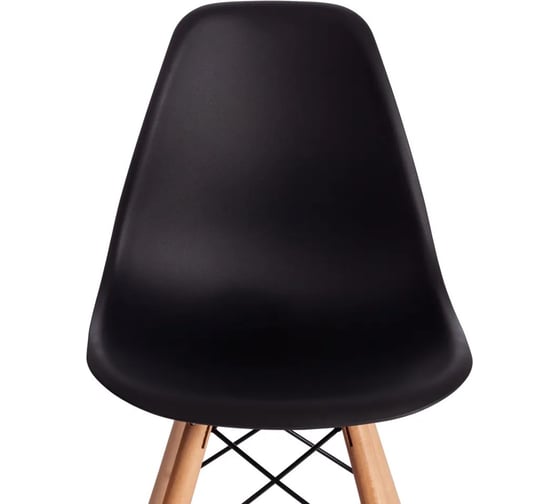 Стул барный Tetchair 4 шт Cindy Bar Chair mod. 80-1 дерево бук/металл/пластик, 50x51x109 см, Black черный 3010/ натуральный 21239