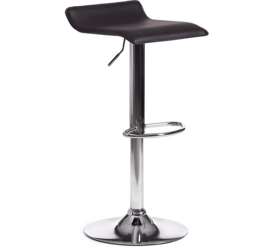 Стул барный Tetchair 2 шт KOST mod. KY509 металл, экокожа, 38x39x63-84 см, черный/хром 15089
