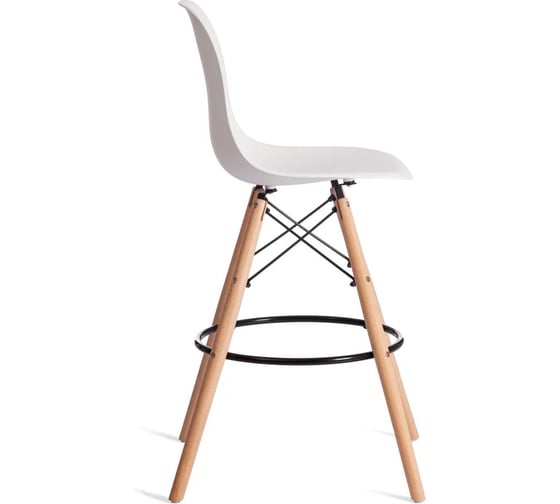 Стул барный Tetchair 4 шт Cindy Bar Chair mod. 80-1 дерево бук/металл/пластик, 50x51x109 см, White белый 70029/ натуральный 21240