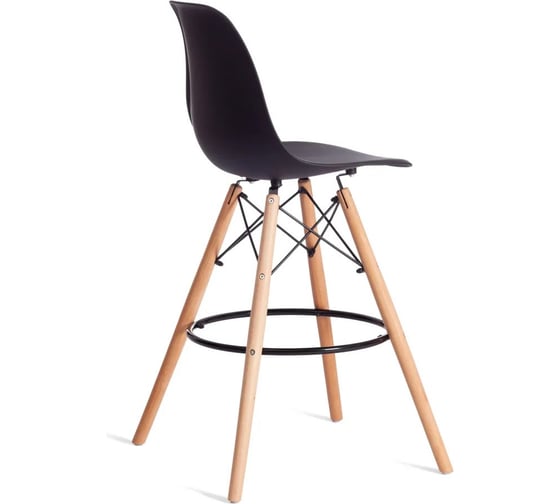 Стул барный Tetchair Cindy Bar Chair mod. 80-1, 1 шт в упаковке дерево бук/металл/пластик, 50x51x109 см, Black черный 3010/ натуральный 21635