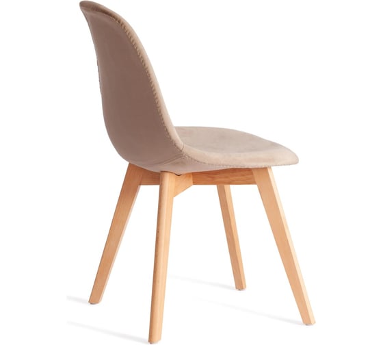 Стул Tetchair 4 шт CINDY SOFT mod. C1021F1-1 велюр/дерево бук, 55x48x83 см, коричневый HLR12, натуральный 21232
