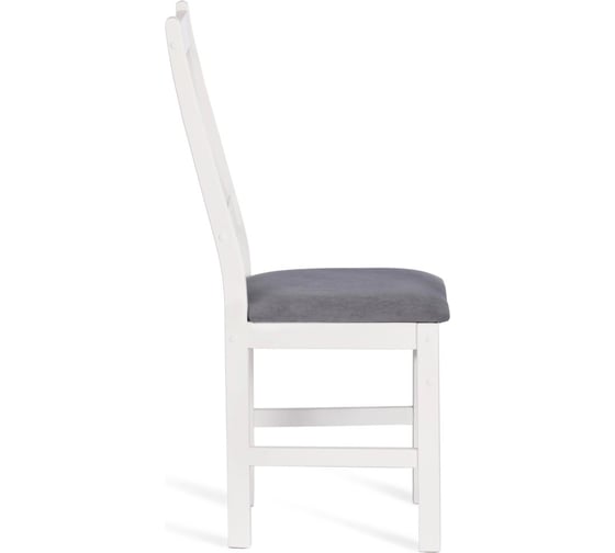 Стул Tetchair 2 шт CROSSMAN NEW, Многослойный березовый шпон, 41x40x100 см, white/велюр темно-серый 21626