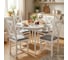 Стул Tetchair 2 шт CROSSMAN NEW, Многослойный березовый шпон, 41x40x100 см, white/велюр темно-серый 21626 2