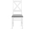 Стул Tetchair 2 шт CROSSMAN NEW, Многослойный березовый шпон, 41x40x100 см, white/велюр темно-серый 21626 7