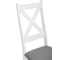 Стул Tetchair 2 шт CROSSMAN NEW, Многослойный березовый шпон, 41x40x100 см, white/велюр темно-серый 21626 8