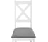 Стул Tetchair 2 шт CROSSMAN NEW, Многослойный березовый шпон, 41x40x100 см, white/велюр темно-серый 21626 9