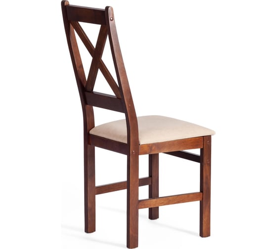 Стул Tetchair 2 шт CROSSMAN NEW, Многослойный березовый шпон, 41x40x100 см, cappuchino/велюр бежевый 21625
