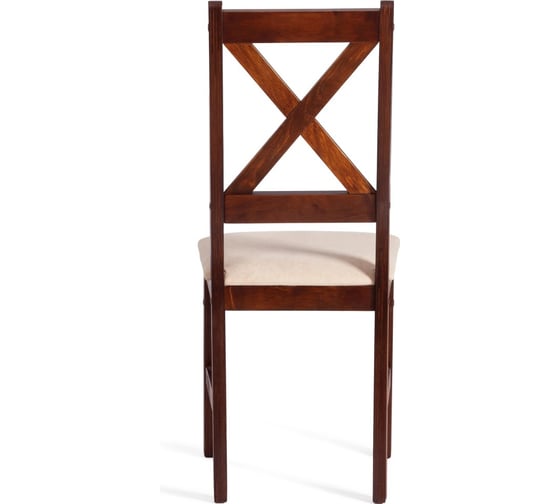 Стул Tetchair 2 шт CROSSMAN NEW, Многослойный березовый шпон, 41x40x100 см, cappuchino/велюр бежевый 21625