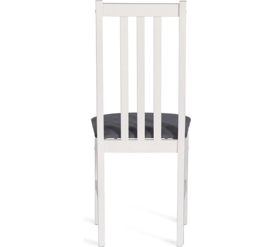 Стул Tetchair 2 шт SWEDEN NEW, Многослойный березовый шпон, 41x40x99 см, white/велюр темно-серый 21624