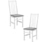 Стул Tetchair 2 шт SWEDEN NEW, Многослойный березовый шпон, 41x40x99 см, white/велюр темно-серый 21624 1