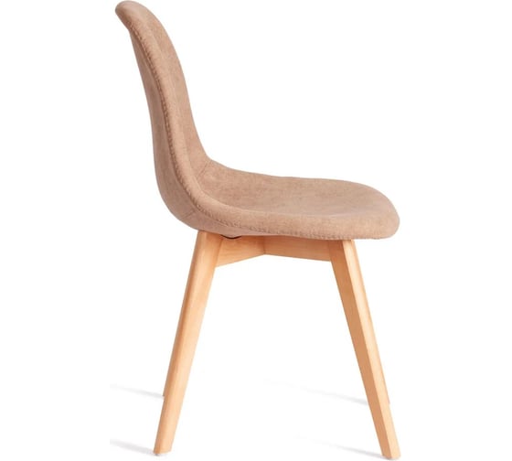 Стул Tetchair 4 шт CINDY SOFT mod. C1021F1-1 фактурный велюр/дерево бук, 55x48x83 см, Бежевый LY1701-4, натуральный 21234