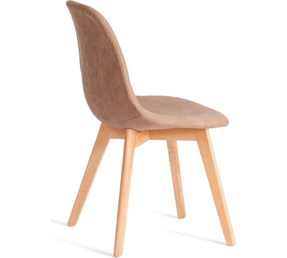 Стул Tetchair 4 шт CINDY SOFT mod. C1021F1-1 фактурный велюр/дерево бук, 55x48x83 см, Бежевый LY1701-4, натуральный 21234
