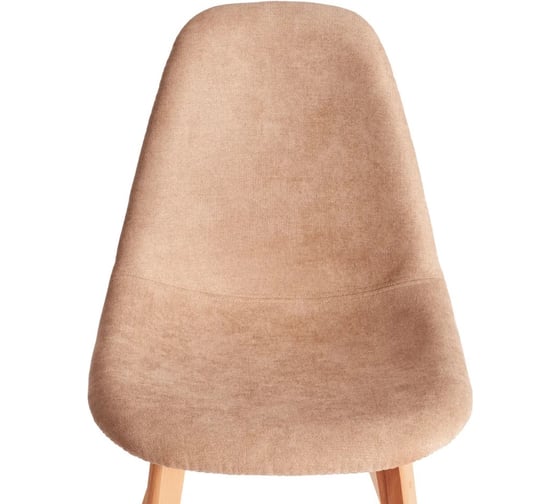 Стул Tetchair 4 шт CINDY SOFT mod. C1021F1-1 фактурный велюр/дерево бук, 55x48x83 см, Бежевый LY1701-4, натуральный 21234
