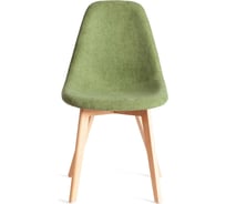Стул Tetchair 4 шт CINDY SOFT mod. C1021F1-1 фактурный велюр/дерево бук, 55x48x83 см, Зеленый LY1701-7, натуральный 21236
