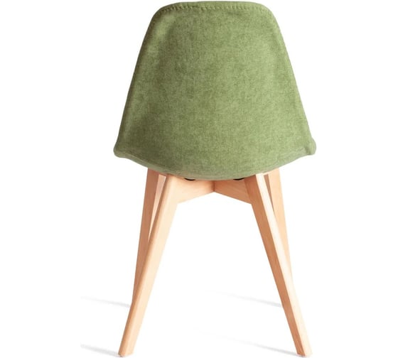 Стул Tetchair 4 шт CINDY SOFT mod. C1021F1-1 фактурный велюр/дерево бук, 55x48x83 см, Зеленый LY1701-7, натуральный 21236
