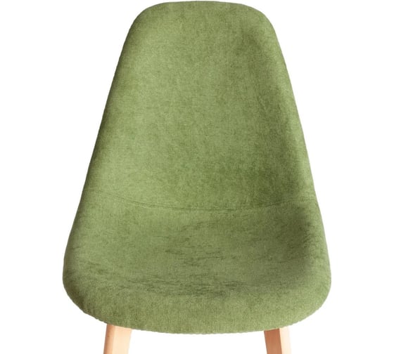 Стул Tetchair CINDY SOFT mod. C1021F1-1, 1 шт в упаковке фактурный велюр/дерево бук, 55x48x83 см, Зеленый LY1701-7, натуральный 21580