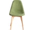 Стул Tetchair CINDY SOFT mod. C1021F1-1, 1 шт в упаковке фактурный велюр/дерево бук, 55x48x83 см, Зеленый LY1701-7, натуральный 21580 1