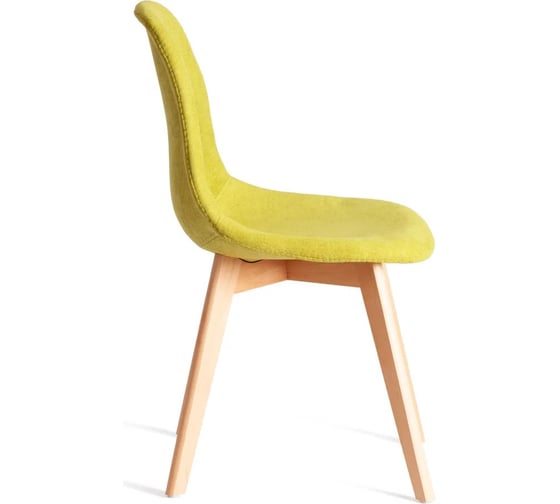 Стул Tetchair CINDY SOFT mod. C1021F1-1, 1 шт в упаковке фактурный велюр/дерево бук, 55x48x83 см, Светло-зеленый LY1701-8, натуральный 21581