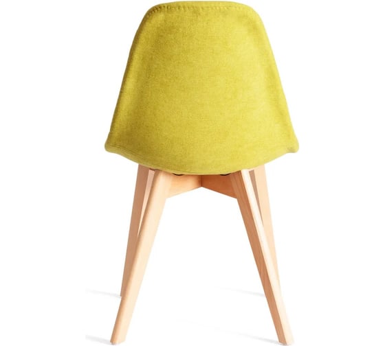 Стул Tetchair CINDY SOFT mod. C1021F1-1, 1 шт в упаковке фактурный велюр/дерево бук, 55x48x83 см, Светло-зеленый LY1701-8, натуральный 21581