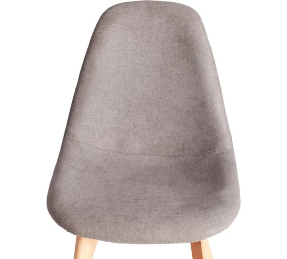 Стул Tetchair CINDY SOFT mod. C1021F1-1, 1 шт в упаковке фактурный велюр/дерево бук, 55x48x83 см, Серый LY1701-26, натуральный 21582
