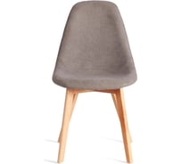 Стул Tetchair 4 шт CINDY SOFT mod. C1021F1-1 фактурный велюр/дерево бук, 55x48x83 см, Серый LY1701-26, натуральный 21238