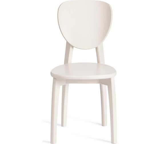 Стул Tetchair 2 шт DIAMANTE жесткое сидение бук, 42x42x85 см, ivory white 20648