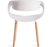 Стул Tetchair 4 шт QXX mod. C1058-1 пластик/дерево, 60x53x81 см, White белый 70029/ натуральный 21245