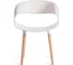 Стул Tetchair 4 шт QXX mod. C1058-1 пластик/дерево, 60x53x81 см, White белый 70029/ натуральный 21245 4