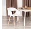 Стул Tetchair 4 шт QXX mod. C1058-1 пластик/дерево, 60x53x81 см, White белый 70029/ натуральный 21245 8