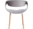 Стул Tetchair QXX mod. C1058-1, 1 шт в упаковке пластик/дерево, 60x53x81 см, Grey серый 92717, натуральный 21656 1
