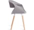 Стул Tetchair QXX mod. C1058-1, 1 шт в упаковке пластик/дерево, 60x53x81 см, Grey серый 92717, натуральный 21656 2