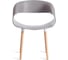 Стул Tetchair QXX mod. C1058-1, 1 шт в упаковке пластик/дерево, 60x53x81 см, Grey серый 92717, натуральный 21656 4
